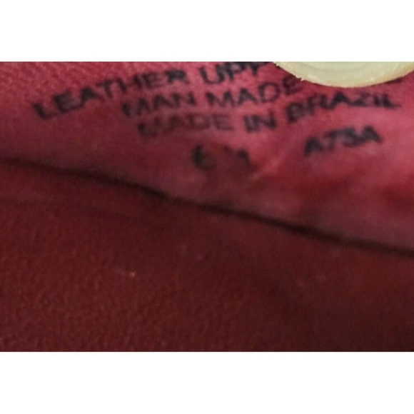 Tory Burch Reva Croc Embossed Patent Slip On Ballet Flats Size 6 Burgundy Red - Picture 9 of 11